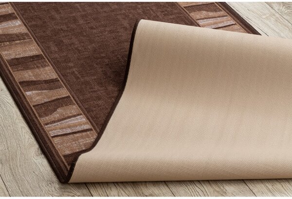 Associated Weavers Běhoun pogumovaný LINEA 44 hnědý Šíře: 67 cm