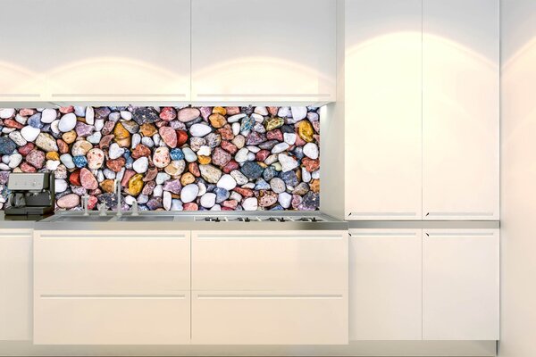 DIMEX | Fototapeta do kuchyně Barevné oblázky KI-180-247 | 180 x 60 cm | vícebarevná