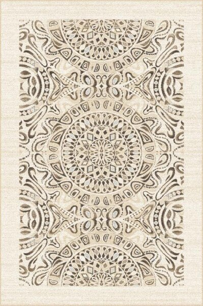 Kusový koberec vlněný Agnella Tempo Natural Tula krémový béžový Rozměr: 100x180 cm