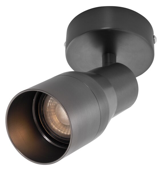 Moderní stropní bodové svítidlo antracitově šedé GU10 50 mm kulaté - Stanley