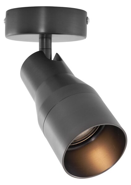Moderní stropní bodové svítidlo antracitově šedé GU10 50 mm kulaté - Stanley