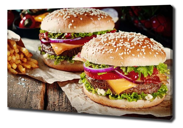 Foto obraz na plátně Hamburgery oc-74120403