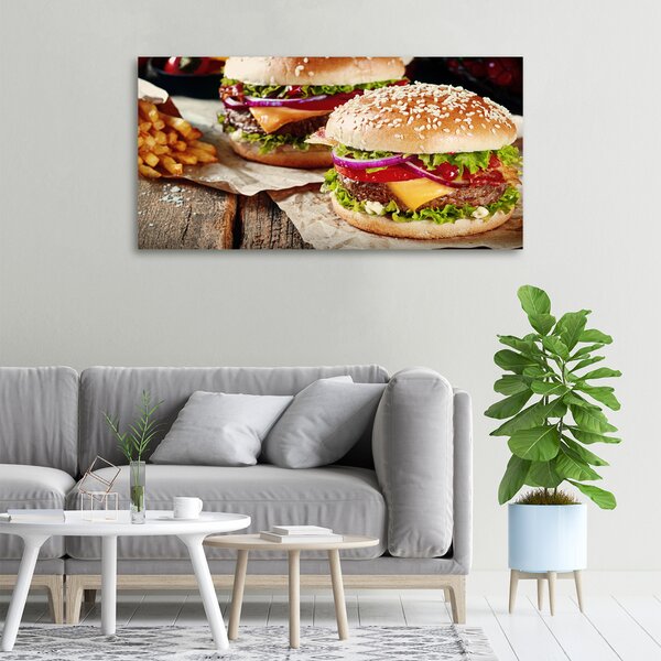 Foto obraz na plátně Hamburgery oc-74120403