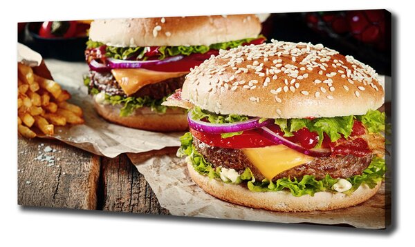 Foto obraz na plátně Hamburgery oc-74120403
