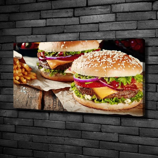 Foto obraz na plátně Hamburgery oc-74120403