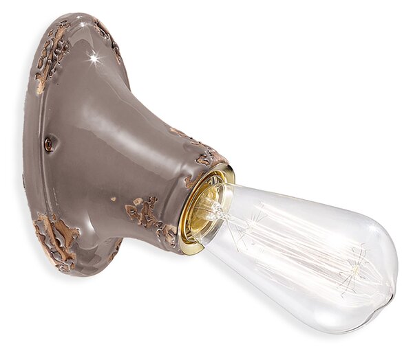 Ferroluce Nástěnné retro svítidlo VINTAGE, v. 14 cm, 1xE27 Barva: Černá
