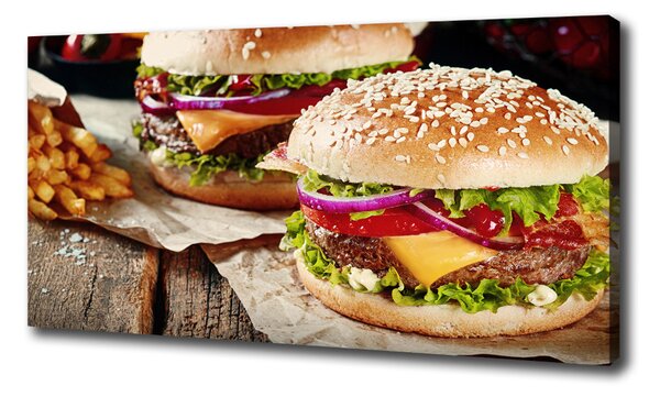 Foto obraz na plátně Hamburgery oc-74120403