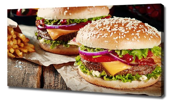 Foto obraz na plátně Hamburgery oc-74120403