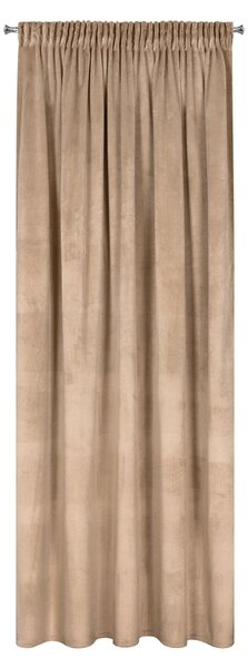 ZATEMŇOVACÍ ZÁVĚS NA PÁSCE ROSA 140X270 CM TMAVĚBÉŽOVÁ