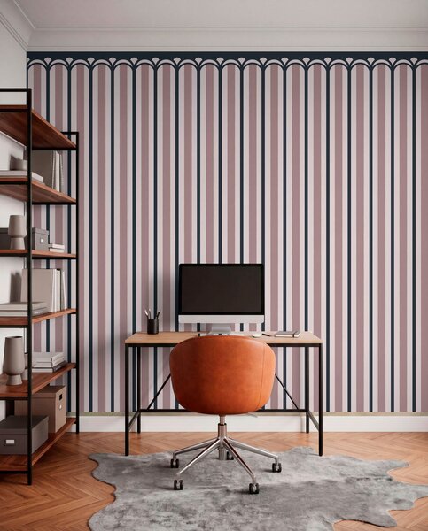Fototapety Vertikální dekor v růžových a šedých odstínech, Fototapety abstraktní, w05610v1 : uwalls.cz
