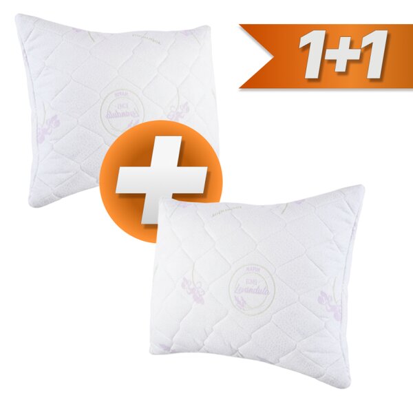 Polštář prošívaný antialergický 50 x 70 cm Lavender EMI 1+1 ZDARMA
