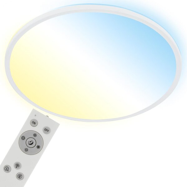 Briloner Smart LED panel/stropní svítidlo CCT slim ⌀ 29,3cm, 2700-6500K Barva: Černá