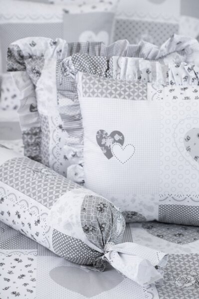 Krepové povlečení PATCHWORK DOVE - 140/200 + 70/90