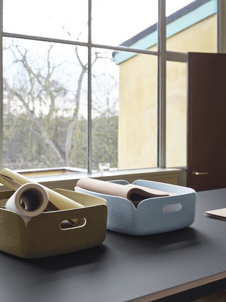 Muuto REETRA40A12 Úložný koš Restore nízký 31 x 40 cm pískový