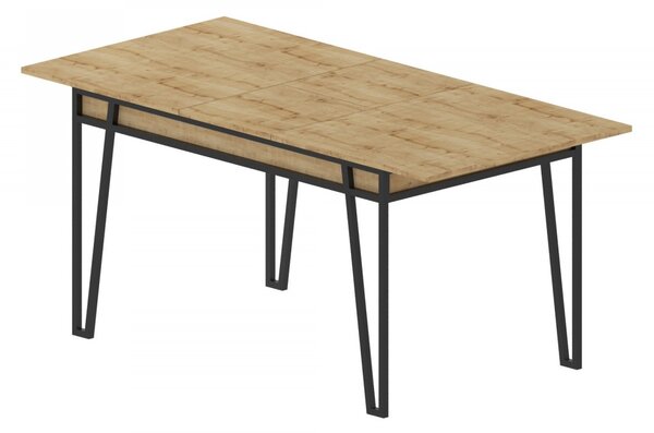 Hanah Home Jídelní rozkládací stůl Pal 132/170 cm dub přírodní