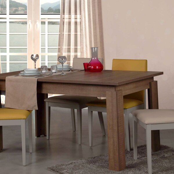 Hanah Home Jídelní rozkládací stůl Huqqa 150/170 cm dub Santana tmavý