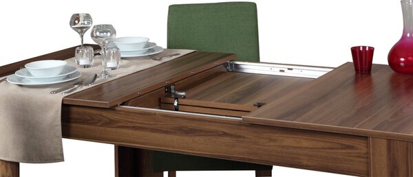 Hanah Home Jídelní rozkládací stůl Bois 150/170 cm ořech