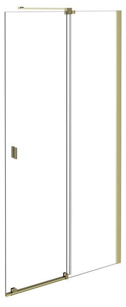 Besco Sprchový kout Walk-In VAYO GOLD 90 (100, 110, 120, 130, 140), výška 200 cm - bez vaničky Rozměry (cm): šířka: 90