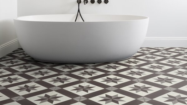 PVC Taralay Libertex - Gerflor Cordoba Black and White 2226 - retro mozaika 2 m