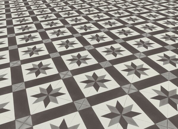 PVC Taralay Libertex - Gerflor Cordoba Black and White 2226 - retro mozaika 2 m