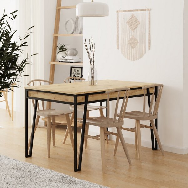 Hanah Home Jídelní rozkládací stůl Pal 132/170 cm dub přírodní