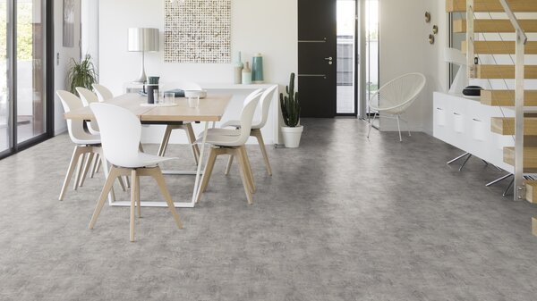 PVC Taralay Libertex - Gerflor Rough Light Grey 2225 - světlé šedé PVC 2 m