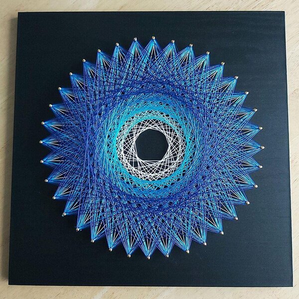 4Leaders Kreativní sada String Art mandala 30×30 cm
