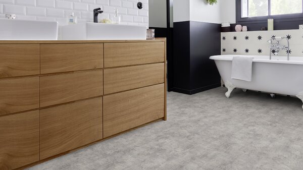 PVC Taralay Libertex - Gerflor Rough Light Grey 2225 - světlé šedé PVC 2 m