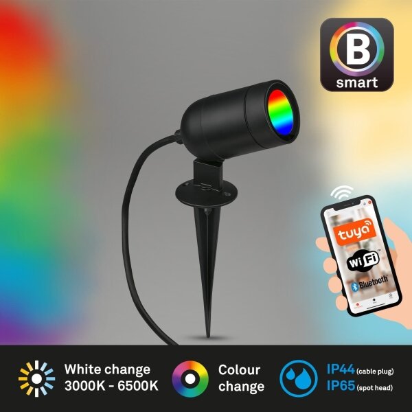 Briloner-LED RGBW Stm venk svít LED/4,4W/230V 2700/4000/6500K IP44 Wi-Fi Tuya+DO