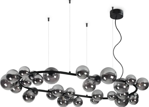 Ideal Lux - Náhradní stínidlo k lustru/svítidlu/lampě PERLAGE pr. 15 cm kouřová