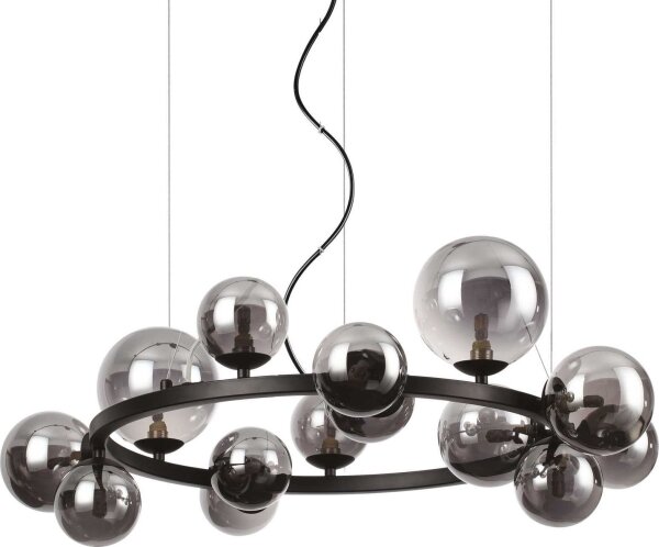 Ideal Lux - Náhradní stínidlo k lustru/svítidlu/lampě PERLAGE pr. 15 cm kouřová