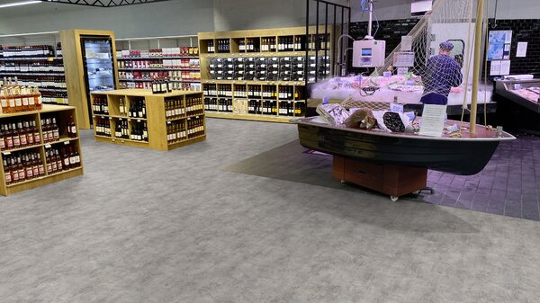 PVC Taralay Libertex - Gerflor Rough Light Grey 2225 - světlé šedé PVC 2 m