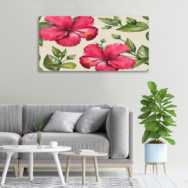 Foto obraz na plátně Růžový hibiskus oc-74431005