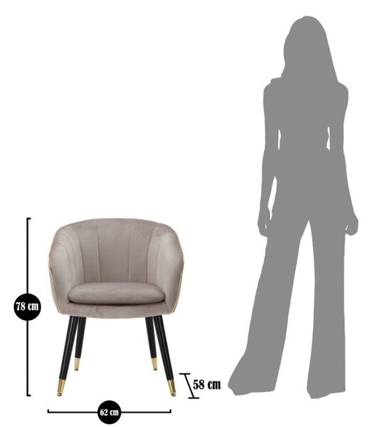 Designové křeslo Dandelion šedé