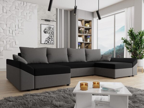 Rozkládací sedačka s úložným prostorem Peltata U, Potah: Alova 46 + Alova 04 5903211065705
