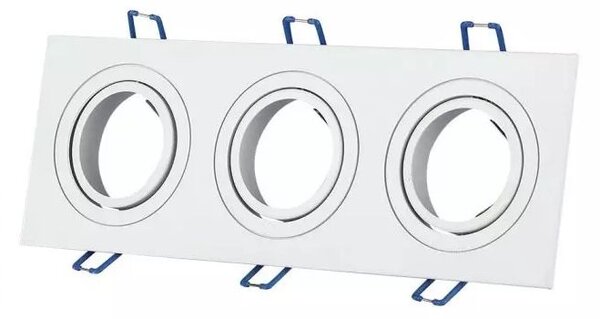 LED Solution Trojitý bílý podhledový rámeček hranatý výklopný 3609