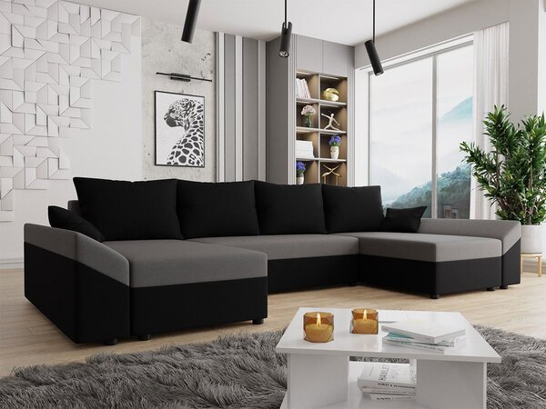 Rozkládací sedačka s úložným prostorem Peltata U, Potah: Alova 46 + Alova 04 5903211065705