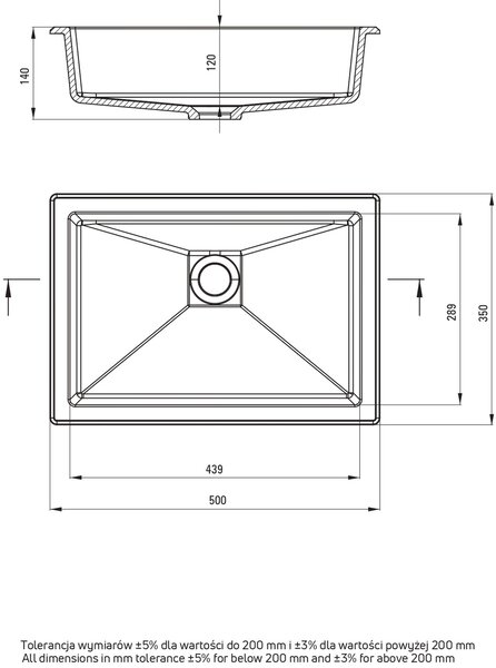Deante Correo umyvadlo 50x35 cm obdélníkový zápustný-pod pult bílá matný CQR_AU5U