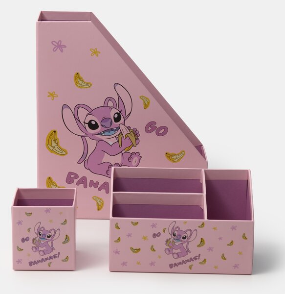 Sinsay - Sada stolních organizérů 3 pack Lilo & Stitch - růžová