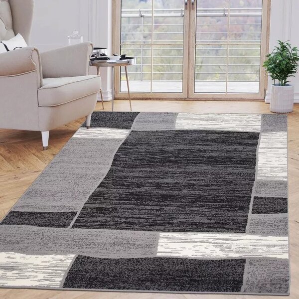 Makro Abra Kusový koberec CHEAP F454B tmavě šedý Rozměr: 80x150 cm