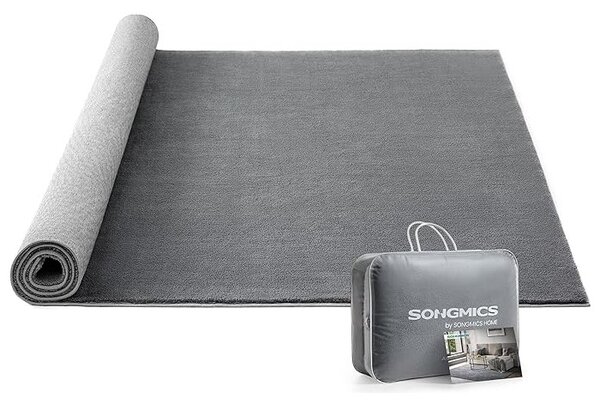SONGMICS Protiskluzový koberec DARVIN 200 x 290 cm světle šedý