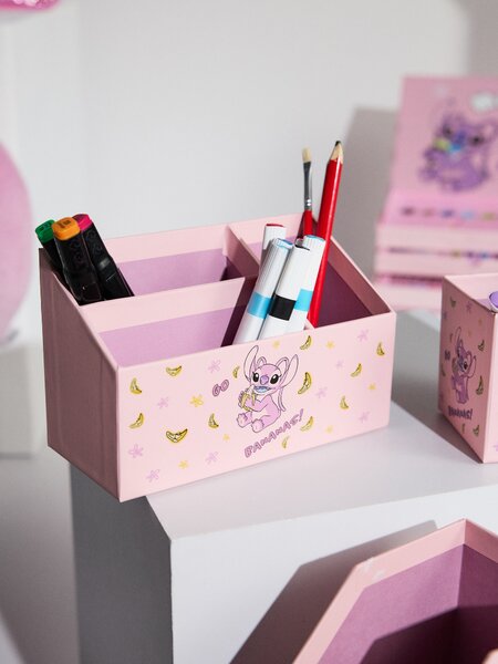 Sinsay - Sada stolních organizérů 3 pack Lilo & Stitch - růžová