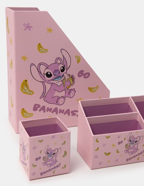 Sinsay - Sada stolních organizérů 3 pack Lilo & Stitch - růžová