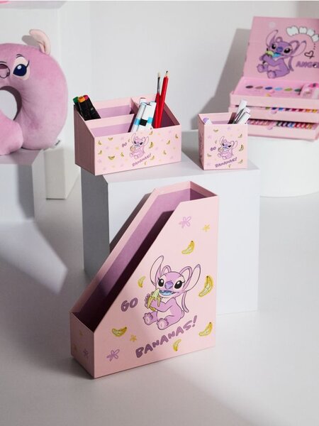 Sinsay - Sada stolních organizérů 3 pack Lilo & Stitch - růžová