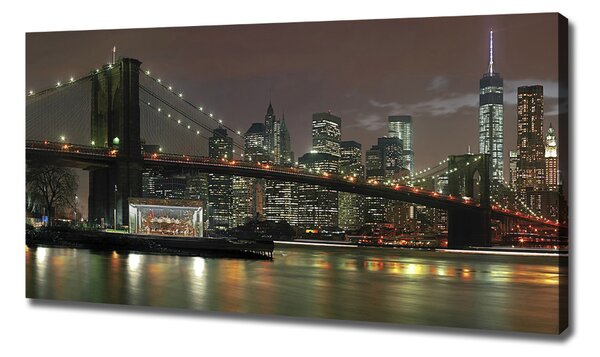 Foto obraz na plátně New York noc oc-74924672