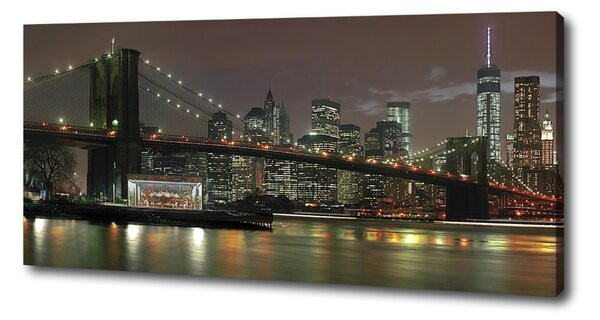 Foto obraz na plátně New York noc oc-74924672