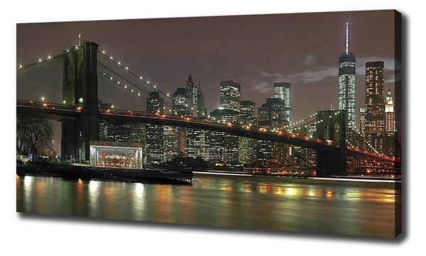 Foto obraz na plátně New York noc oc-74924672