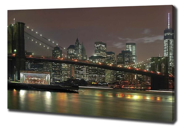Foto obraz na plátně New York noc oc-74924672