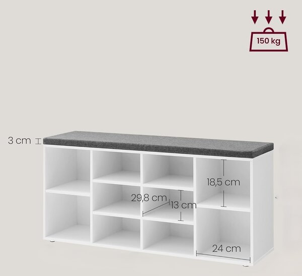 Botník Houseland Rool bílý