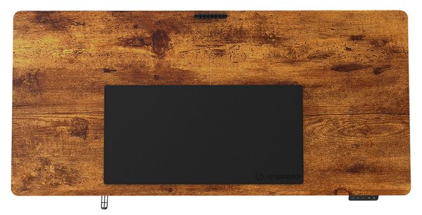 Elektricky výškově nastavitelný stůl UPLIFT — 160 cm, hnědá / černá